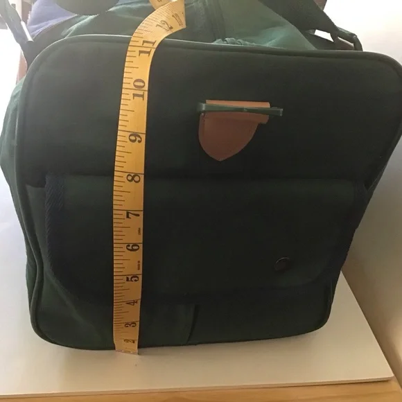 Alexander Julian Colours Men’s Canvas Duffle Bag Hunter Green & Dk Blue Unisex - Picture 12 of 15